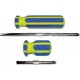 Отвертка переставная,  сине-желт. ручка 6 х 32 мм PH2/SL6
