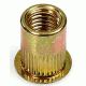 Заклёпка резьбовая сталь  М 8х1.25х18 цилиндрическая с фланцем (0,8-4,0)  (насечка)